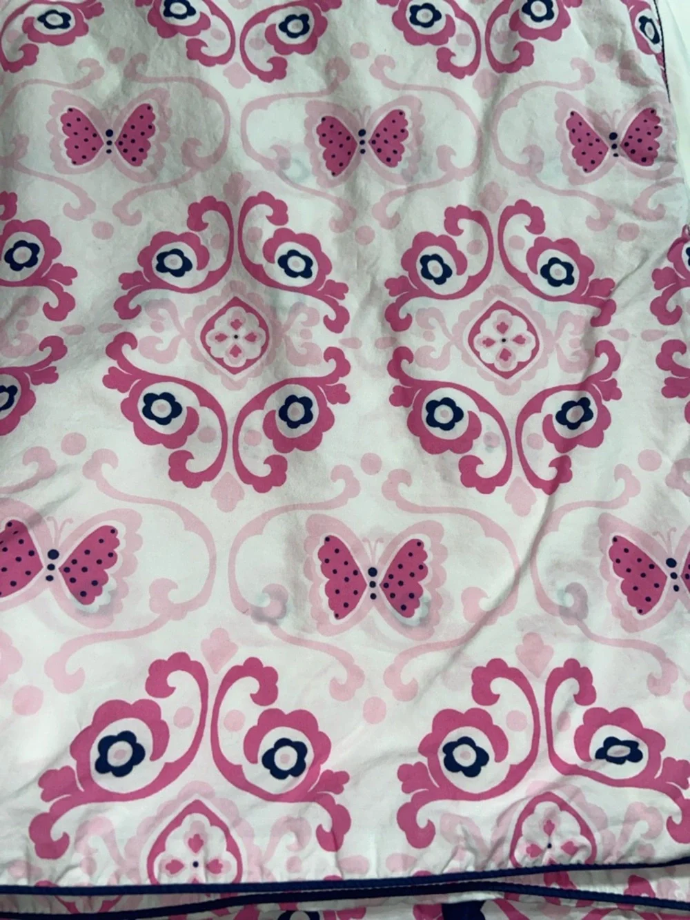 RARE like new Pottery Barn Kids floral butterfly duvet cover full/queen